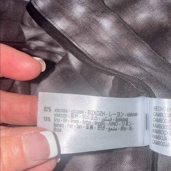 Zara Tie-Dye Wide-Leg Pants - Picture 6 of 9